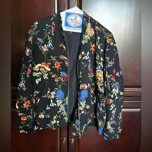 Zara Floral Bomber Jacket